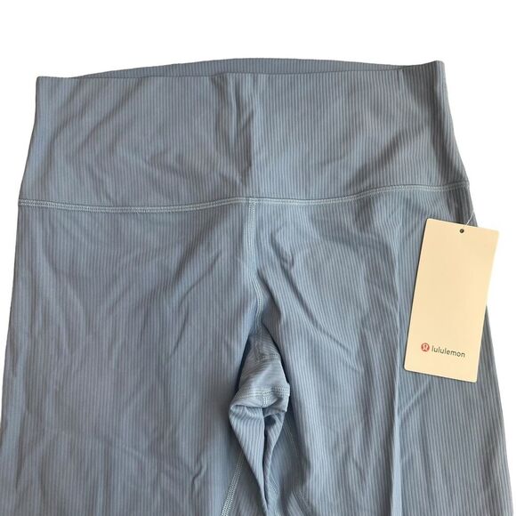 Lululemon Align Ribbed‎ High Rise Legging Utility Blue Size 12 New - Picture 7 of 11